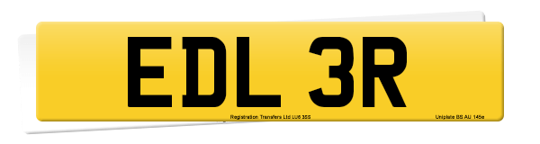 Registration number EDL 3R